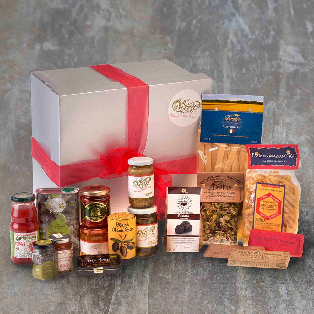 Vegan Italian Hampers Gift Boxes UK Dairy-Free Gifts Food Wine Pasta ...